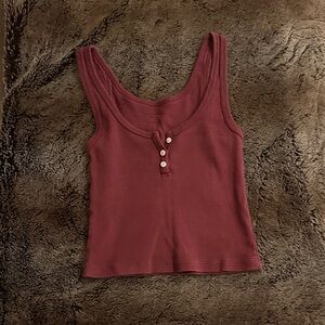 Brandy Melville Maroon Tank Top